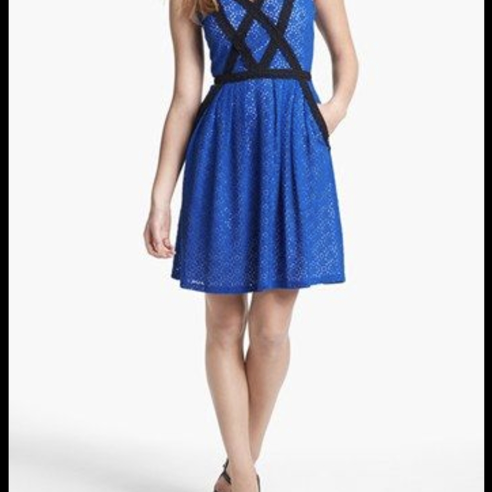 Marc By Marc Jacobs Blue Lace Dress